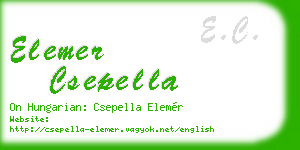 elemer csepella business card